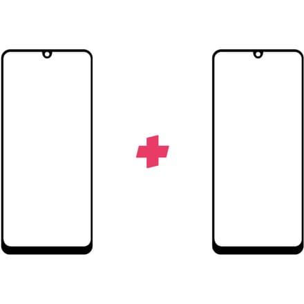 DuoPack: Samsung Galaxy A31 screenprotector gehard glas Edge to Edge