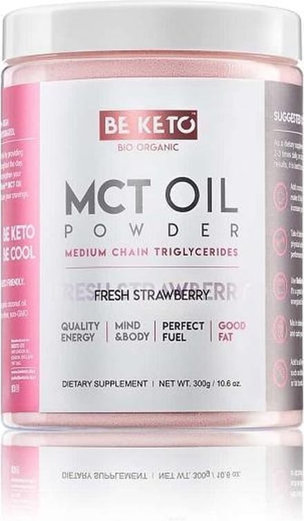 Be Keto | MCT Oil Powder | Fresh Strawberry | 300g