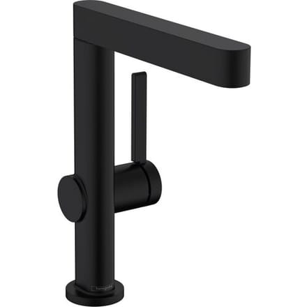 hansgrohe Finoris - Wastafelmengkraan - Ééngreeps bediening - Met afvoerplug - 230mm - Draaibare uitloop - Mat Zwart