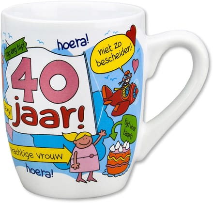 Cartoonmok - 40 jaar vrouw