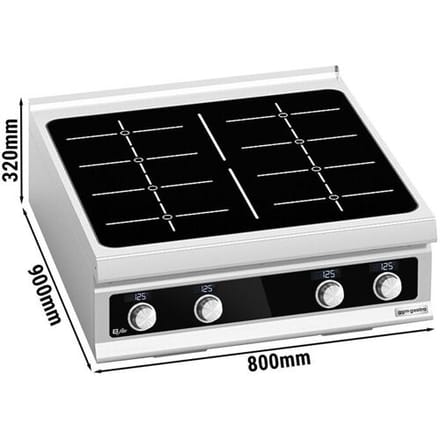 GGM Gastro Induktion Glühplattenherd - 28 kW - Bflex Digital