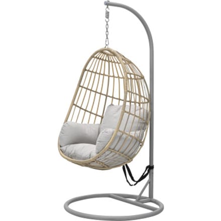 Garden Impressions Fargo wicker hangstoel eivorm - natural