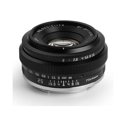 TTArtisan 25mm F2 Fujifilm X-Mount Objectief