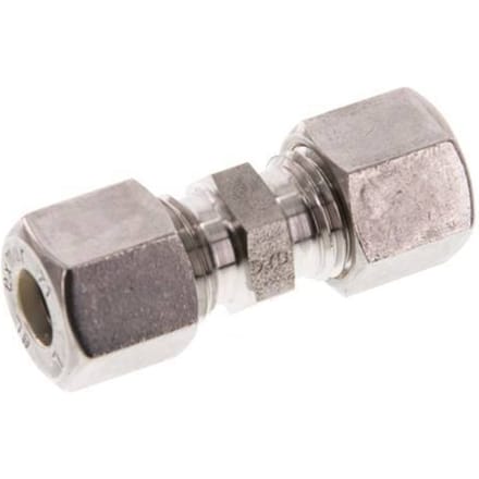 8L RVS Rechte Knelfitting 315 Bar DIN 2353 - FL2S-O-ST-08-L