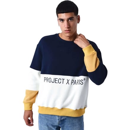 Gebreid sweatshirt met ronde hals Project X Paris Colorblock