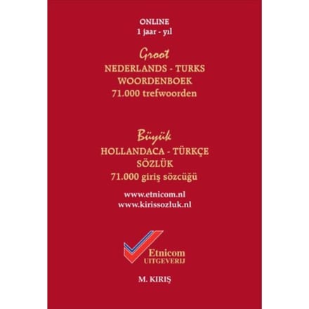 Groot Nederlands-Turks Woordenboek Online