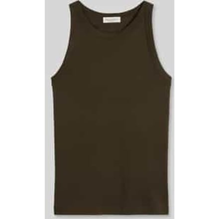 Slim fit top van puur katoen