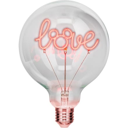 Mickey Mouse LED filament bulb – ‘love’ neon E27 lamp – Paladone