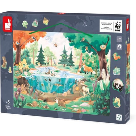 JANOD x WWF magnetisch bord Flora en fauna 5 jr+