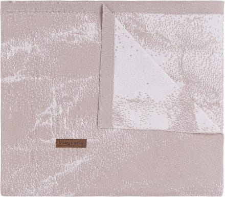 Baby's Only Gebreide wiegdeken - Baby deken Marble - Oud Roze/Classic Roze