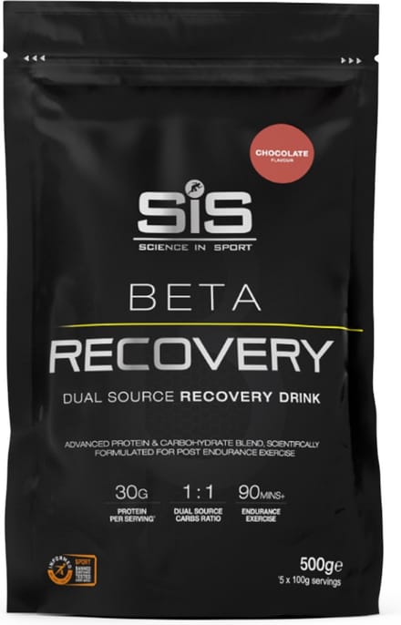 SIS - BETA Recovery drink poeder - post workout proteïne poeder - 1:1 Dual-source carbohydrate - chocolade - 500g (5 servings)