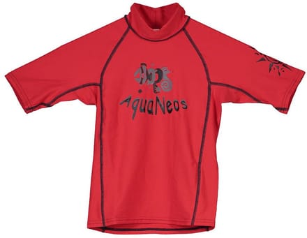 Aquaneos Lycra 8oz Korte Mouw Rash Guard Rood 14 Years Kinderen