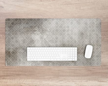 Coloray Bureau Onderlegger - Vervaagd patroon Computer Mat - 120 cm x 60 cm - Grijs Bureau Onderlegger - Bureau Pad - Bureau Mat - Bureaumat - Onderlegger Bureau
