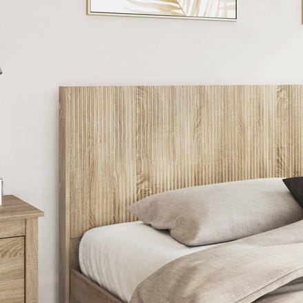 vidaXL - Hoofdbord - Sonoma - Eiken - Bewerkt - hout