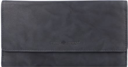 Greenburry Basic Portemonnee RFID Leer 19 cm - Dames - Horizontaal - nightblue