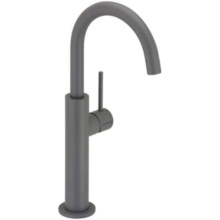 Herzbach DEEP GREY Single-lever basin mixer slim L-Size 23.203420.2.06