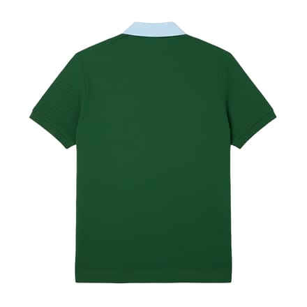 Lacoste Herenpoloshirt met contrasterende kraag (Groen)
