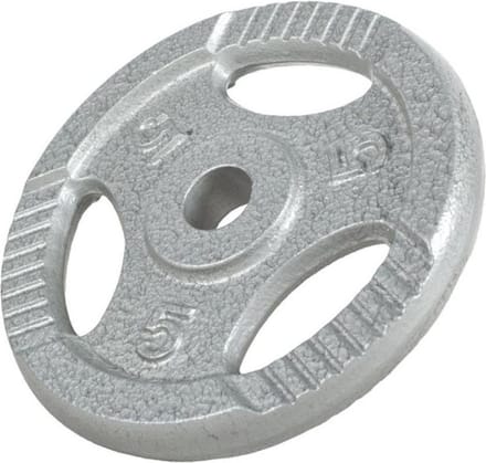 Gorilla Sports Gewicht - Halterschijf - Gripper Gietijzer - 30 mm - 5 kg