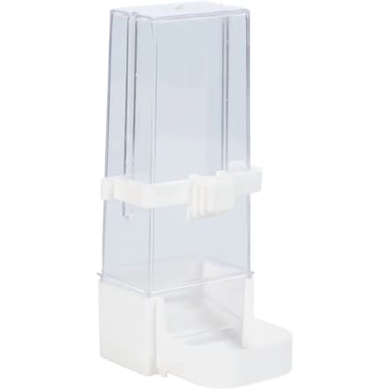 Duvoplus - Voerbak - Vogel - Eetpot Papegaai Lock Klein 9x9x6,5cm Transparant - 1st