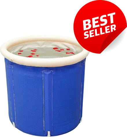 Thuys - IJsbad - Ice Bath - Zitbad Duurzaam - Dompelbad Opvouwbaar - Blauw - Extra Stevig