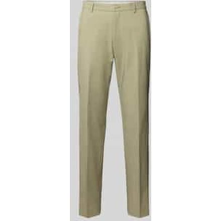 Regular fit pantalon met fijne geweven structuur
