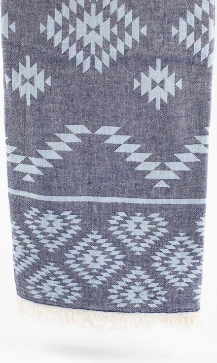 Patara– Turkse hamamdoek – 100x180 cm – katoen – licht & sneldrogend – donkerblauw
