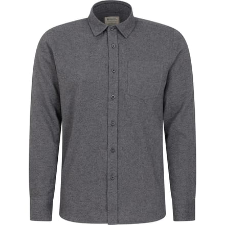 Mountain Warehouse Heren Bamford gemêleerd overhemd (Grijs)