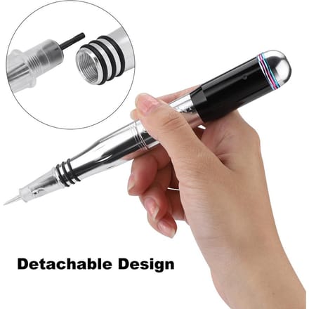 Elektrische Permanente Wenkbrauw Lip Lijn Tattoo MTS Machine Make-up Microblading Pen US Plug black