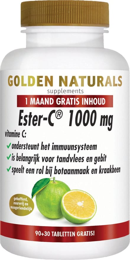 Golden Naturals Ester-C 1000mg (120 veganistische tabletten)