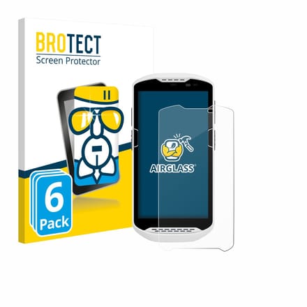 Screenprotector 6 Stuks voor Zebra TC57ax Beschermglas transparant