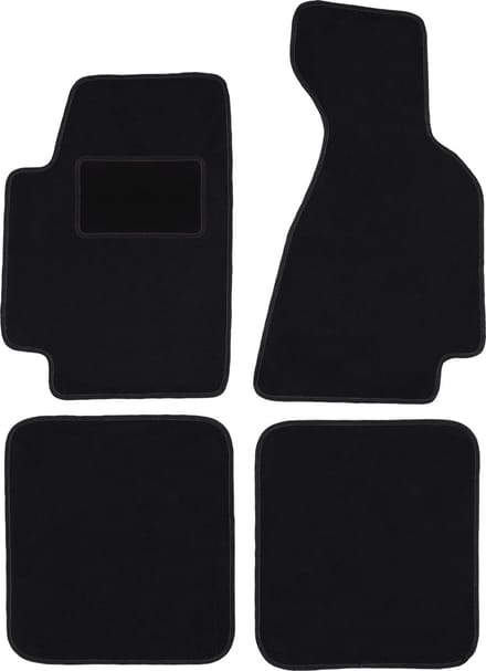 Zwarte velours vloermatten voor: Audi 80 B5 cabriolet (1994-2000)