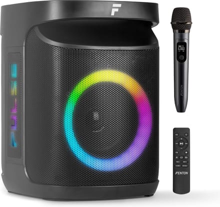 Partybox - Fenton Pulse65 - Speaker Bluetooth - Party speaker met microfoon en accu - spatwaterdicht