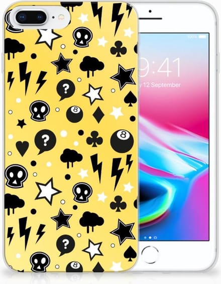 Silicone Back Case Apple iPhone 7 Plus | 8 Plus Punk Geel