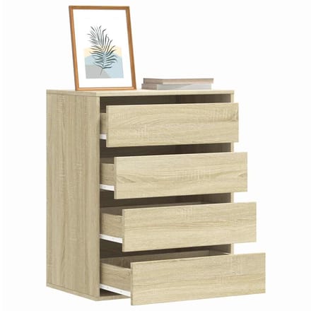 vidaXL - Ladekast - 60x41x76 - cm - bewerkt - hout - sonoma - eikenkleurig