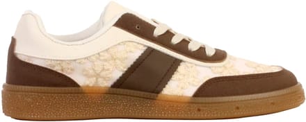 Supermodieuze lage sneakers met veters