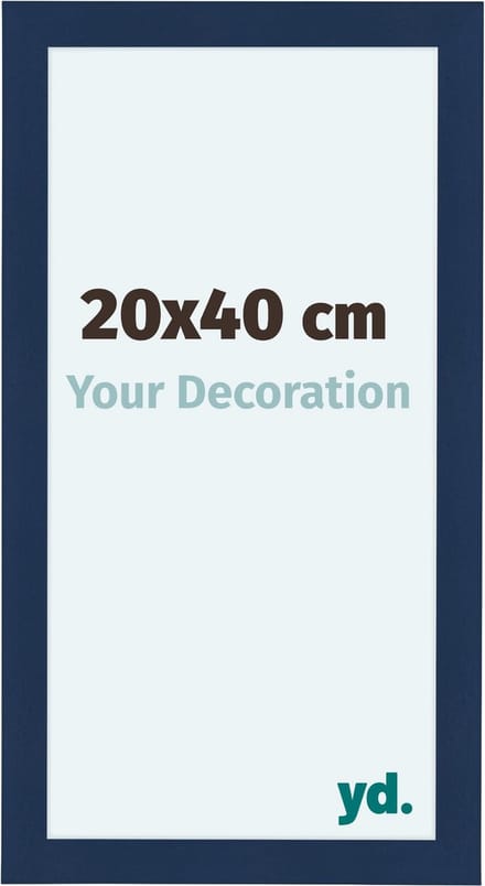 Your Decoration - Fotolijst 20x40 cm - MDF - Donkerblauw Geveegd - Como