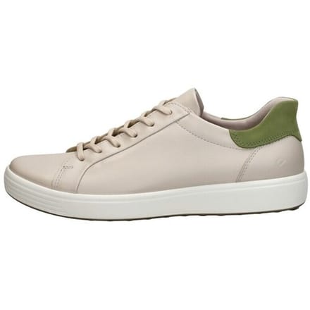 Ecco Soft 7 Slip Lace Sneakers Laag - Gebroken wit