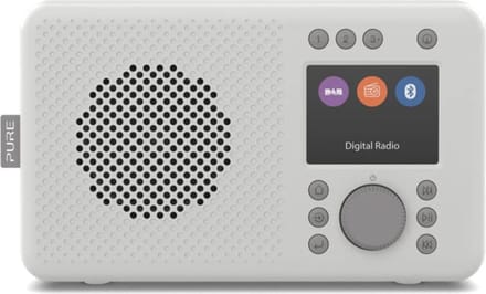DAB+ Draagbare Radio met Bluetooth 5.0, TFT Kleurendisplay, en Batterijvoeding - Steengrijs
