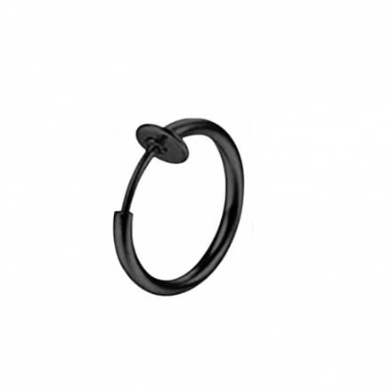 Fake-Neus-Ring-12 mm-GunZwart - Charme Bijoux
