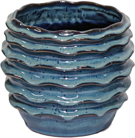 Pot golf boheme d23h17cm blauw