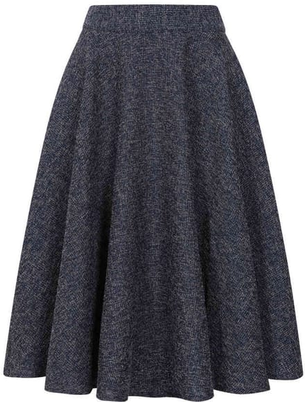 Banned - Cary Texture Rok - S - Donkerblauw