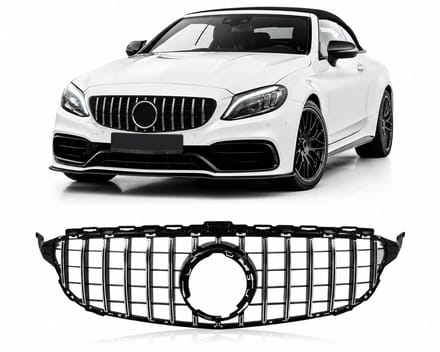 Grill Geschikt voor Mercedes C-Klasse W205 | Facelift (vanaf 03/2018) | - Chroom