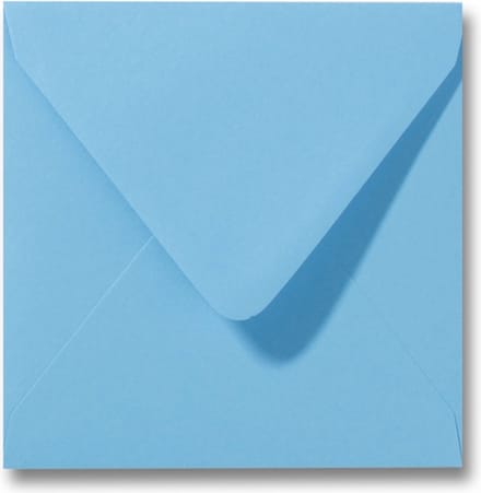 Envelop 14 x 14 cm Oceaanblauw 100 stuks