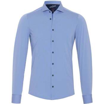 Pure Functional Overhemd Strepen Blauw - Maat 38 - Heren - Overhemden Casual