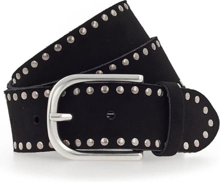 Vanzetti Leren Riem 40mm Leather Belt W100 Black Zwart