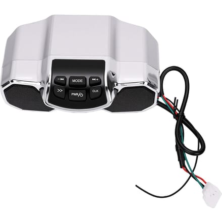 Motor Bluetooth Luidspreker met MP3 Waterdichte Subwoofer Scooter Stuur Muziekspeler white