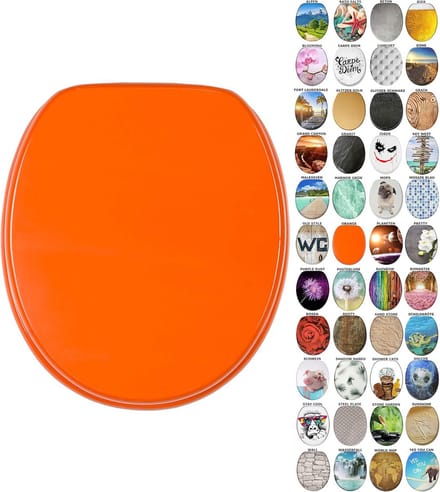 Comfortabele Houten WC Bril met Softclose en Verstelbare Scharnieren - Universele Pasvorm