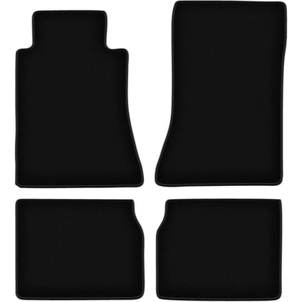 BASIC zwarte veloursmatten voor: Mercedes E W124 sedan, stationwagen (1984-1997)