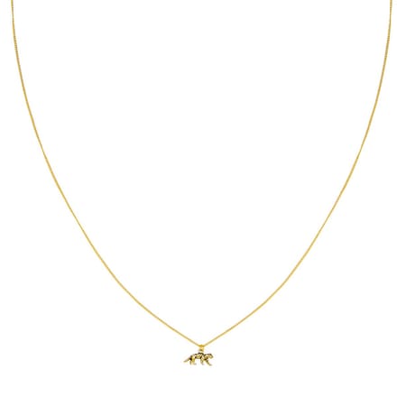 Ketting - Lucky Leopard - Gold Plated - Goudkleurig
