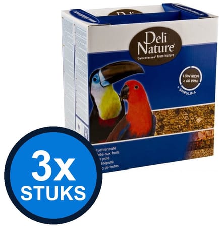 3x Deli Nature - vruchtenpaté 1kg - Vogelvoer - 1 kg